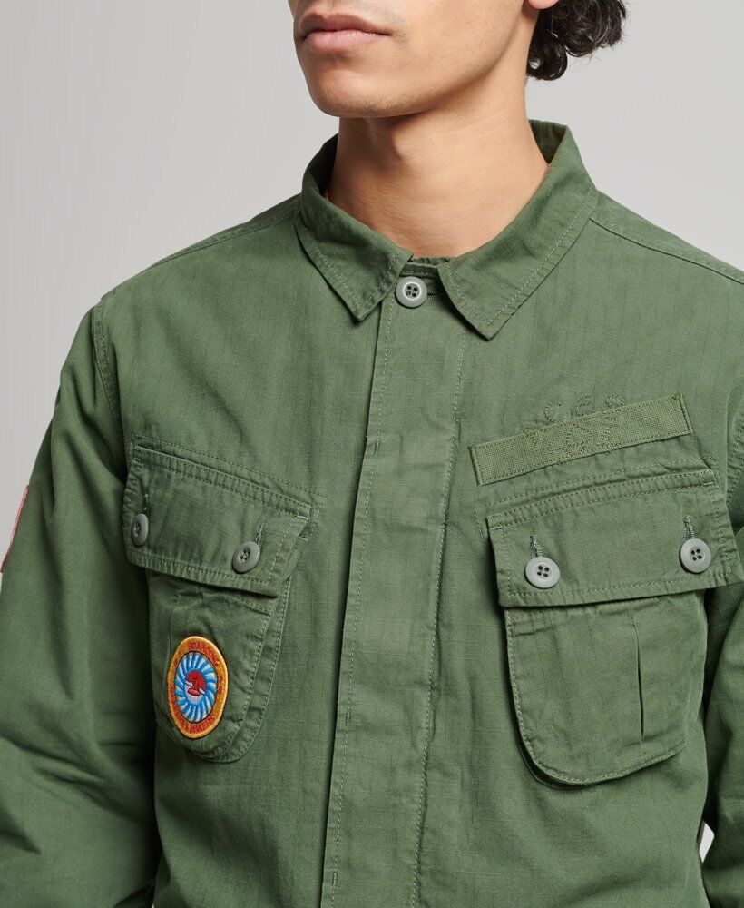 Superdry Tropical Combat Jacket-Thyme – My Urban Wardrobe™‎